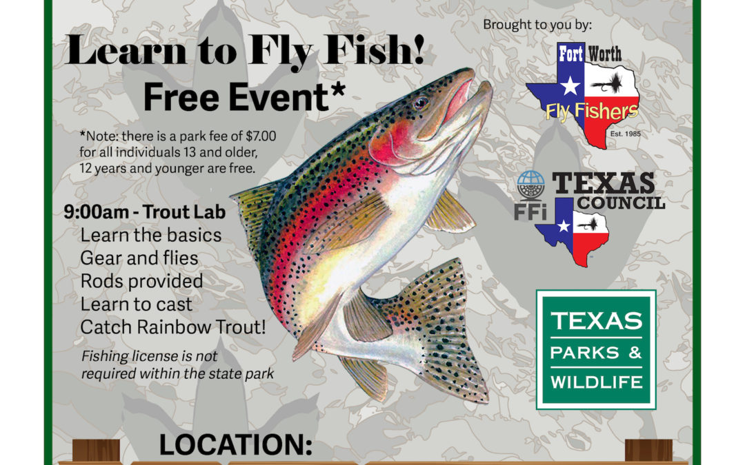 Join us for a special Fly Fish 101 on the Paluxy River on March 2