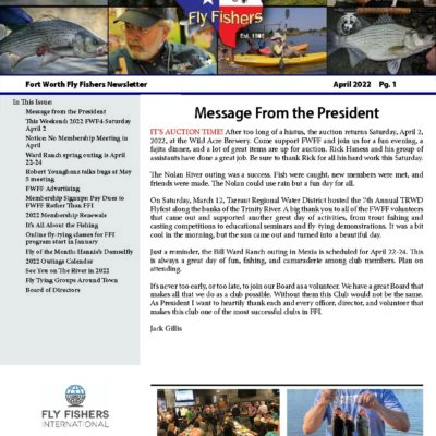 April 2022 Newsletter