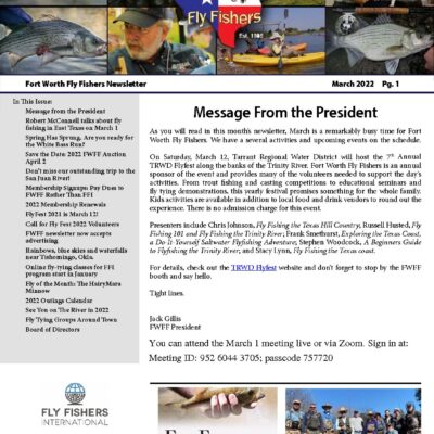 March 2022 Newsletter